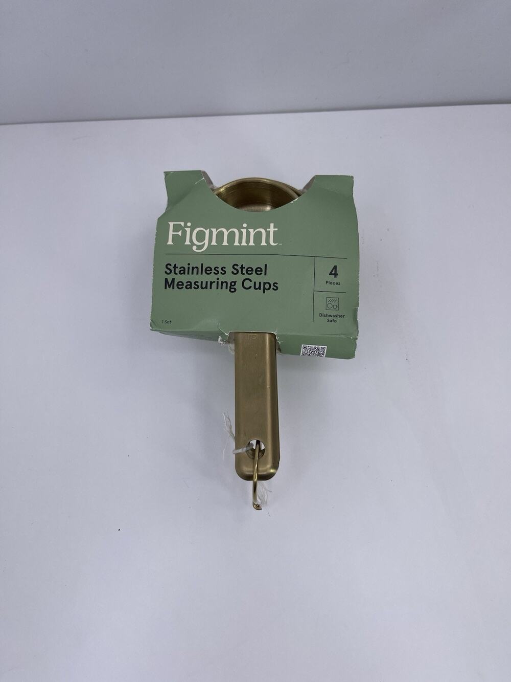 Figmint Gold Stainless Steel Measuring Cups Set of 4 Nesting Dishwasher Safe New
